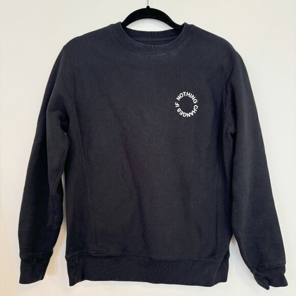 Haerfest NCI Crewneck Sweatshirt Black Nothing Changes if Nothing Changes - Picture 4 of 5